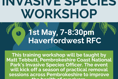 Invasive Species Workshop at Haverfordwest