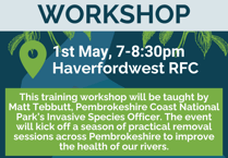 Invasive Species Workshop at Haverfordwest
