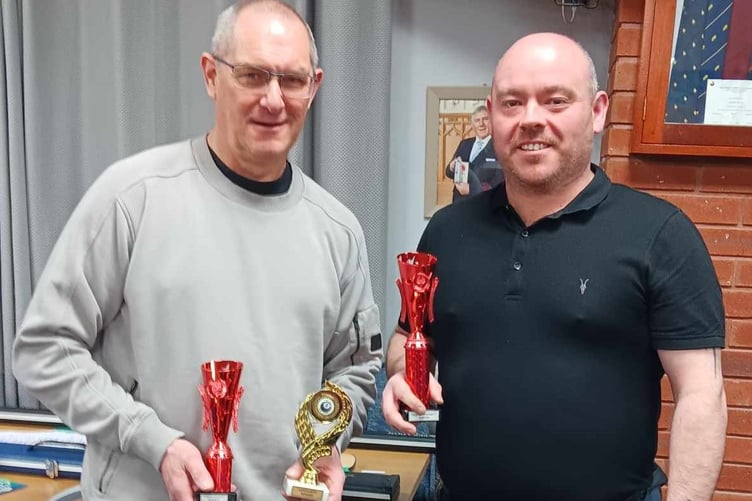 Over 40's Runner Up: Brian Cullen (Kssc B), Winner: Steve Owens (St House)