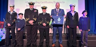 Tenby's Mayor 'floored' by Sea Cadets' achievements