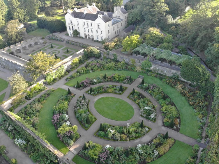 Aberglasney from the air