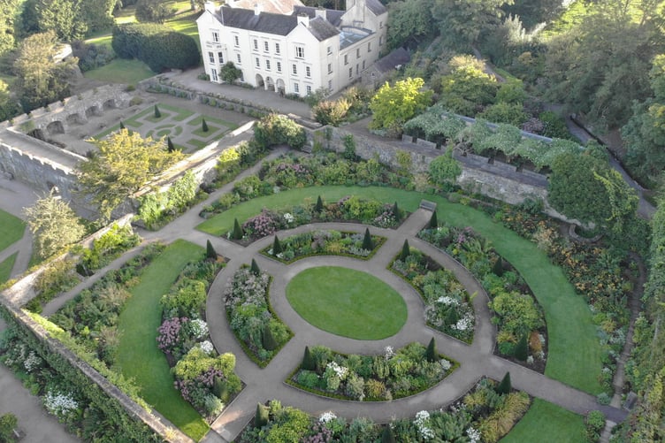 Aberglasney from the air