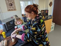 Toddler chef from Pembrokeshire shows off her cooking skills