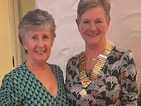 Thanks and best wishes at Tenby Tangent handover meal