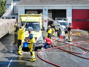 Charity car wash in aid of The Fire Fighters Charity