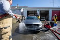 Out and About - RNLI fundraising car wash at Tenby Fire Station
