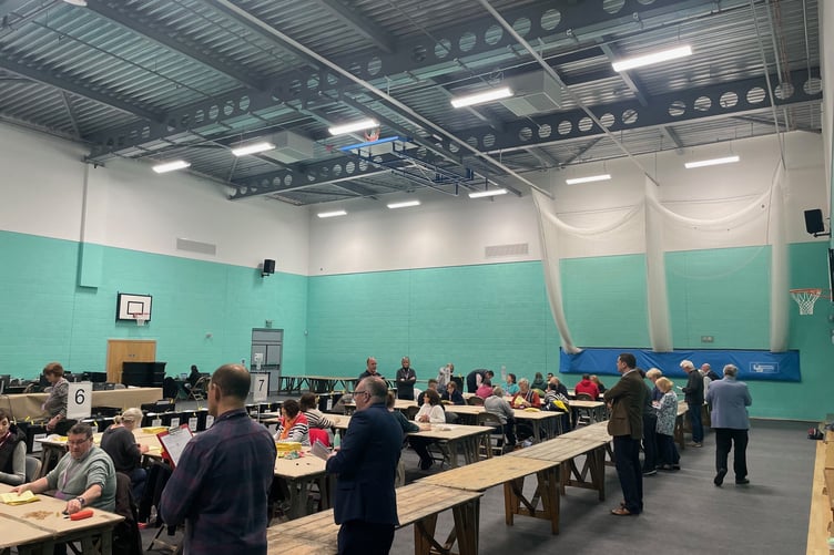 Police election vote count