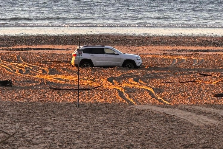 Car stuck south beach