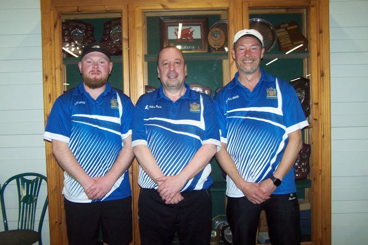 Men's Triples, John Roberts, Mike Jackson and Ryan Thomas