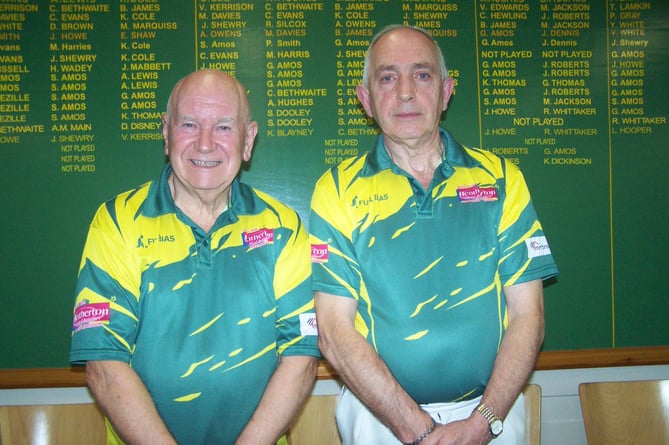 Over 60s pairs, Jeremy Woodford and Graham Walker