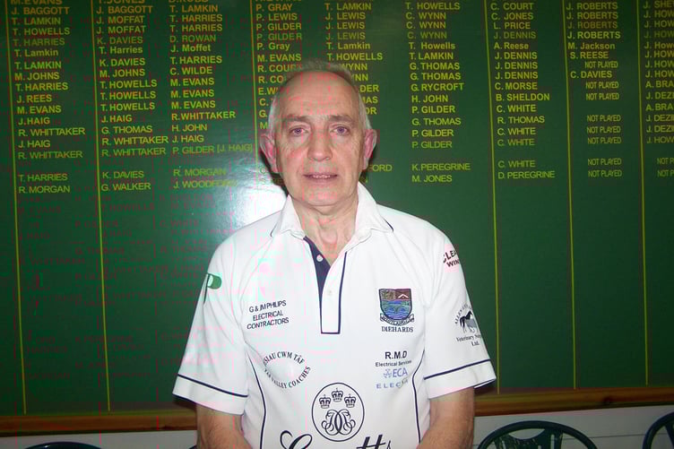 Over 60s singles winner Jeremy Woodford