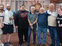 Narberth & District Darts League raise £1,245 for Teddy