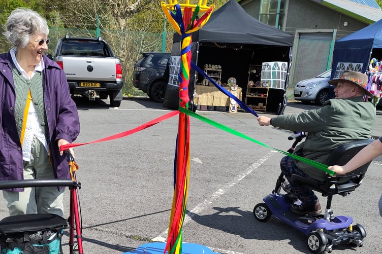 Maypole fun for all ages and abilities at Tenby’s Nearly May Fair