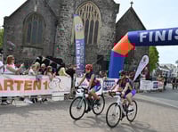 WATCH: Riders finish a gruelling Cardiff to Tenby charity Carten ride