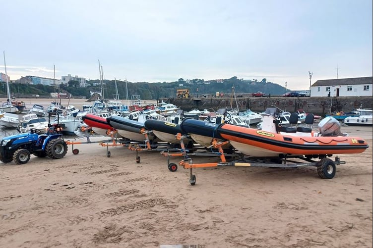 The safety boat fleet and tractor have been tagged with SelectDNA