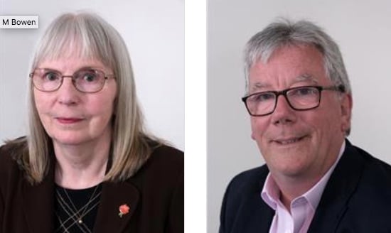 Cllr Maureen Bowen and Cllr Alan Dennison