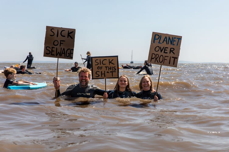 Paddle out protest Penarth