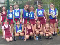 Saundersfoot School’s netball team showcase their formidable skills