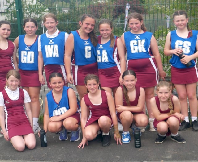 Saundersfoot School’s netball team showcase their formidable skills