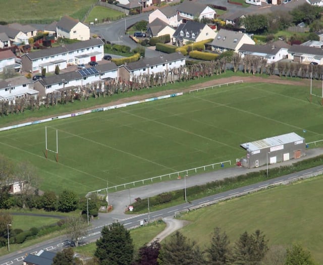 Police hunt teenage arsonists after rugby stand set on fire