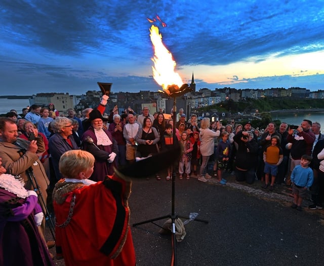 Beacon lighting ceremony for Tenby to mark D-Day landings anniversary