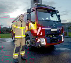 On-call firefighter takes on a 24-mile charity walk