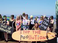 Protestors paddle-out for Pembrokeshire people’s rights to clean water