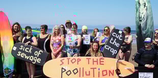 Protestors paddle-out for Pembrokeshire people’s rights to clean water