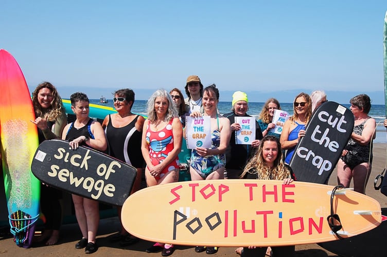 Broad Haven pollution protest