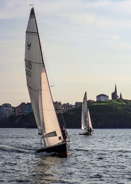 Dan Jackson & Matt Goldwait finished first in the dinghy racing