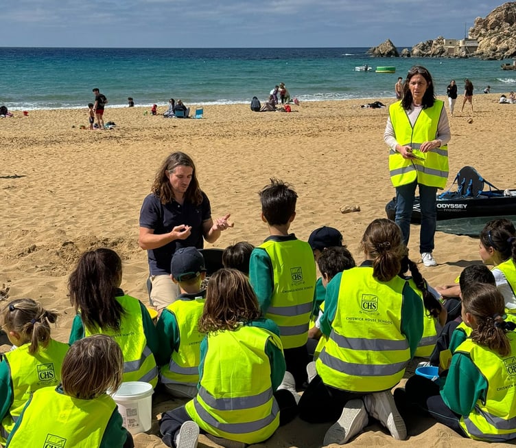 During the beach clean attended by around 100 seven- to eight-year-old children, their enthusiasm and understanding of the importance of removing microplastics was clear to see.