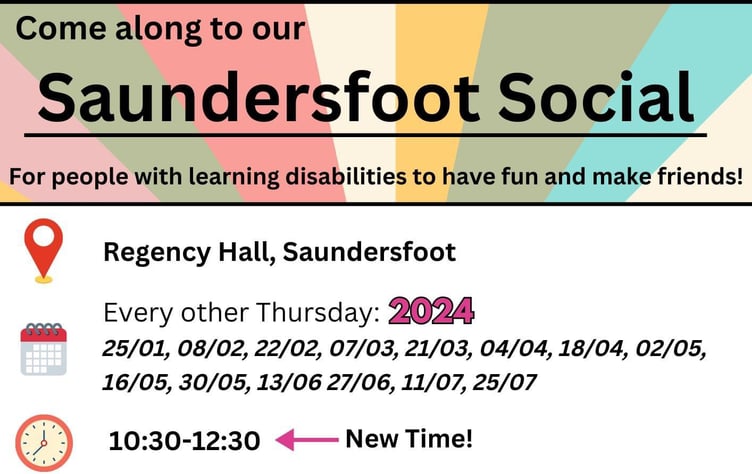 Saundersfoot Social poster