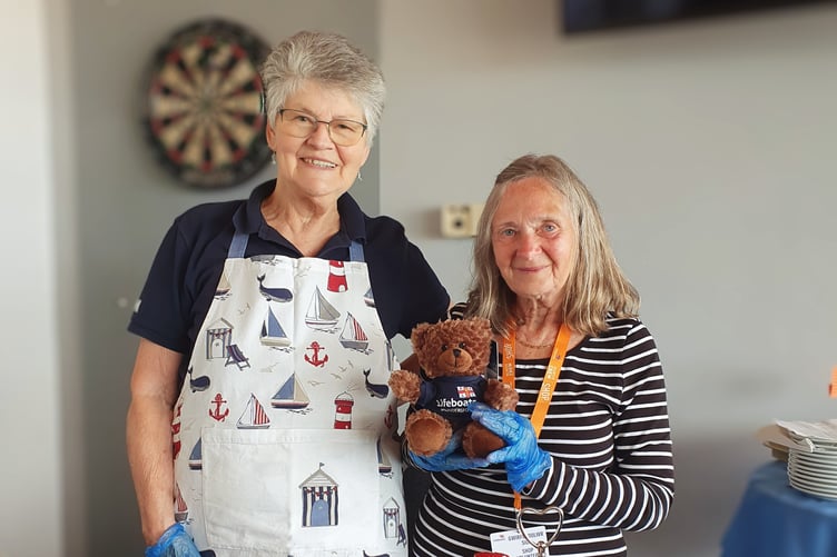 May saw the arrival of teddy bears wearing Saundersfoot RNLI sweaters!
