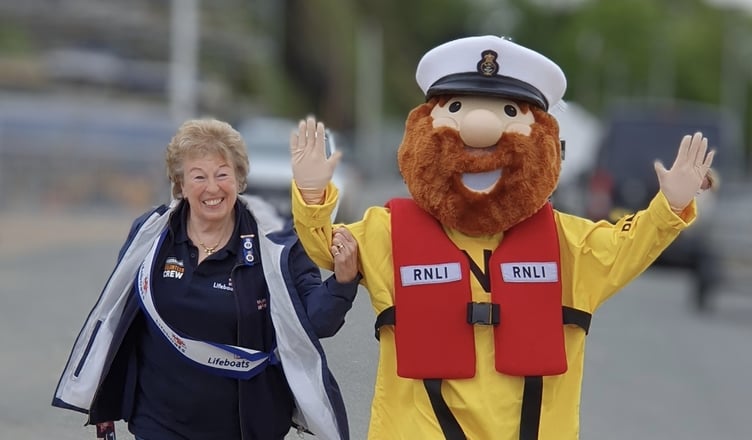 Stormy Stan joined in the Mayday Mile challenge