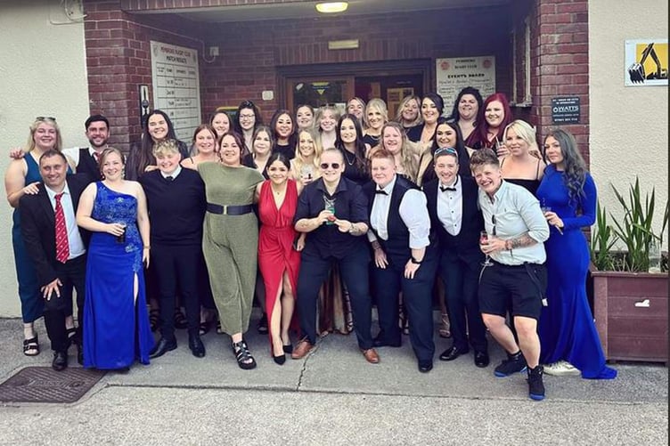 The Panthers enjoyed their end-of-season presentation in the clubhouse