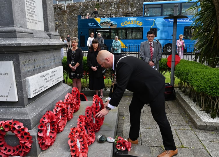D day wreath Tenby