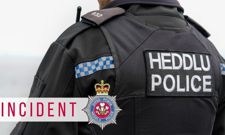 Dyfed-Powys Police have asked people to stay away from the area