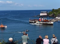 Famous steamship the Waverley returns to sunny Tenby