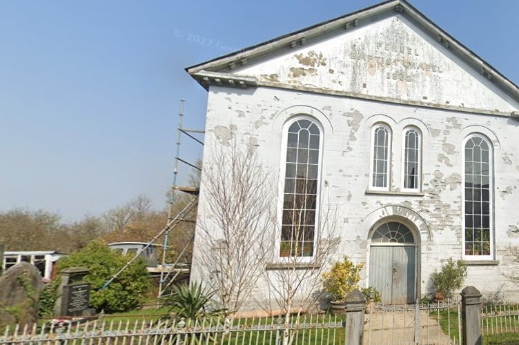 Grade-II-listed Penuel Chapel, High Street, Cilgerran. 