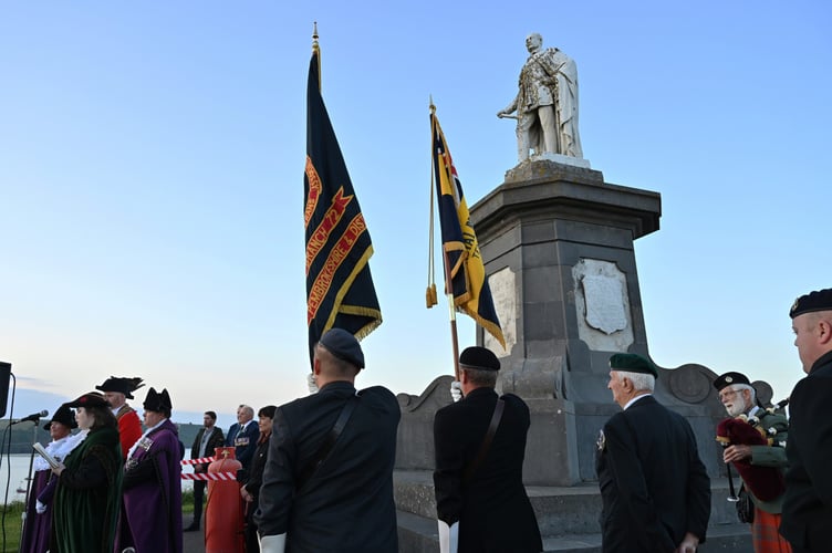 beacon lighting ceremony on Castle Hill