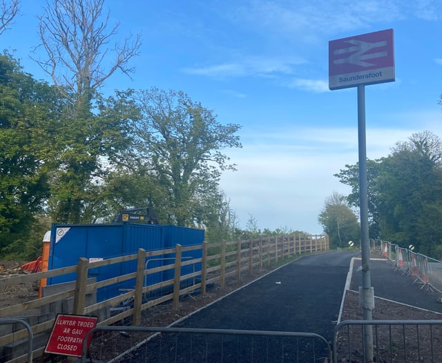First phase of Saundersfoot ‘active travel’ project nearing completion