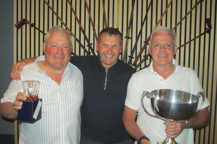 Dave Randall (guests' winner), Nicky Rees (Neil's brother) and Chris Evans (Neil Rees Cup winner)
