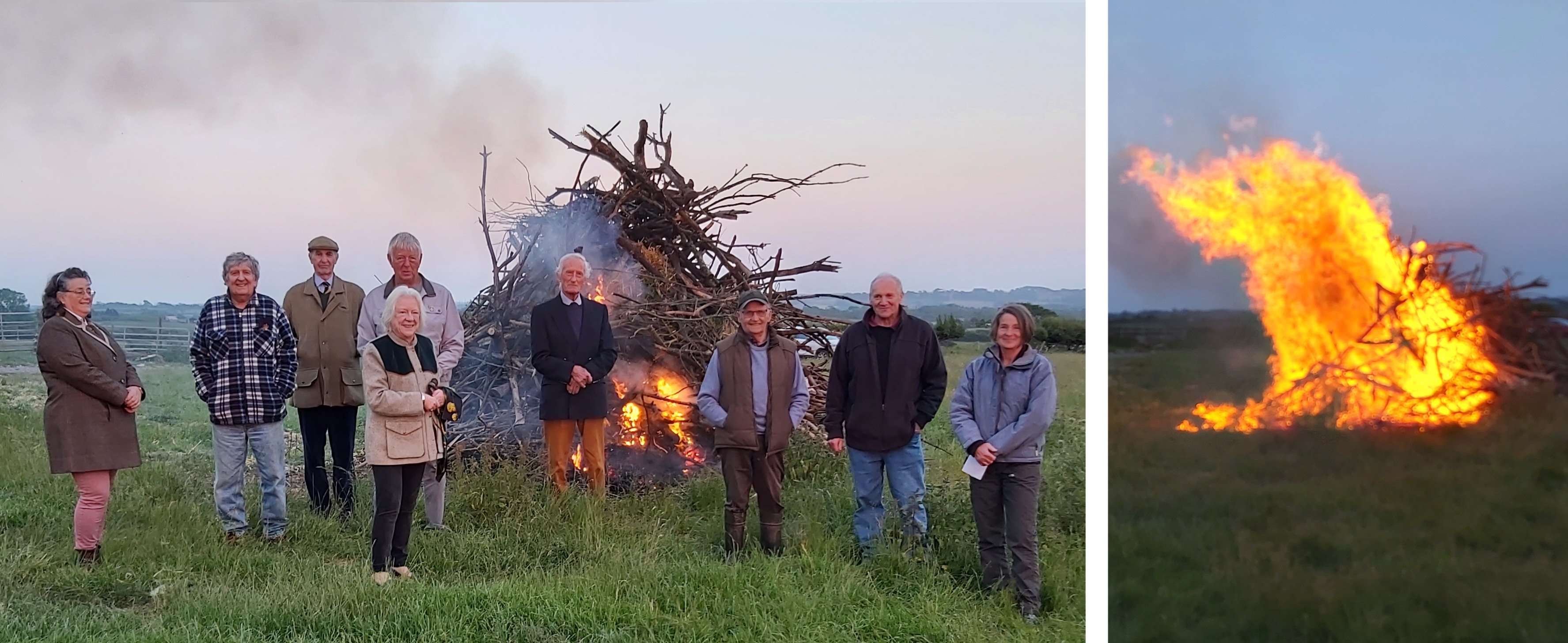 Martletwy’s moment of reflection as community lights DDay beacon tenbytoday.co.uk