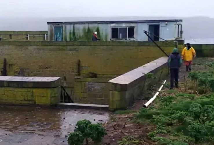The former ‘Shanty’ bar at Thorne Island. 