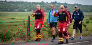 Hooky’s Hike from Tenby to Mumbles raises over £5,000 for charity