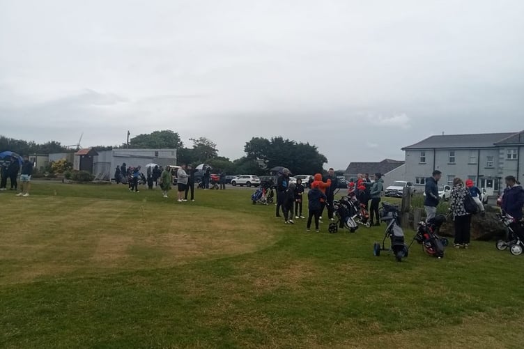 Trefloyne juniors competing in the Golf Sixes League
