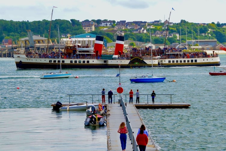 The Waverley passing Neland Pontoon on Saturday, June 22.