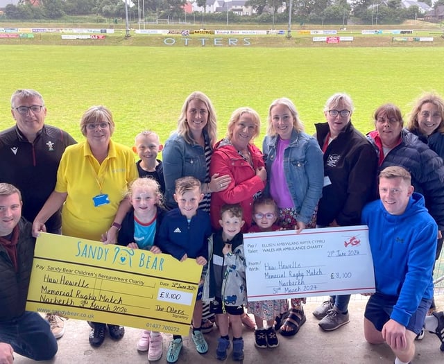 Rugby match in memory of Otters stalwart boosts two charities