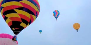 West Wales hot air balloon festival causes gridlock for Carmarthen