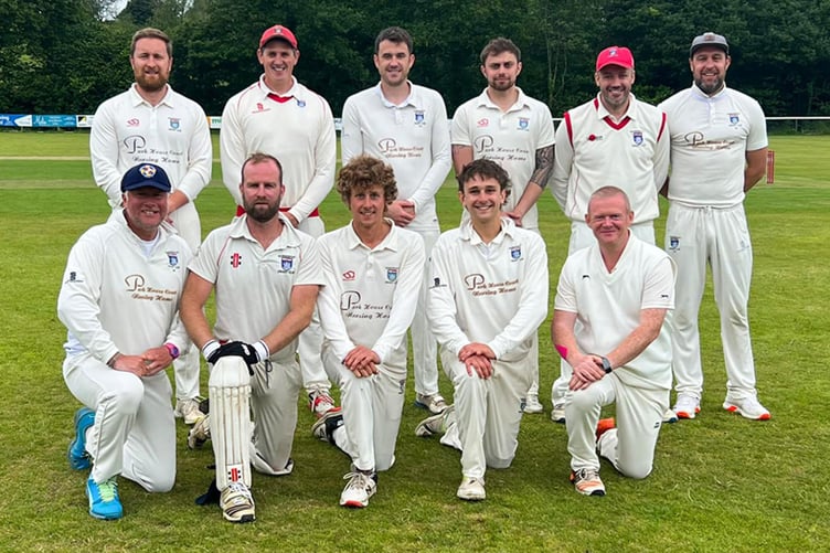 Saundersfoot (pictured) beat Neyland by 105 runs in the Harrison Allen Cup